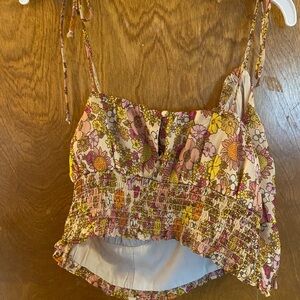 Floral Smocked Women's Top